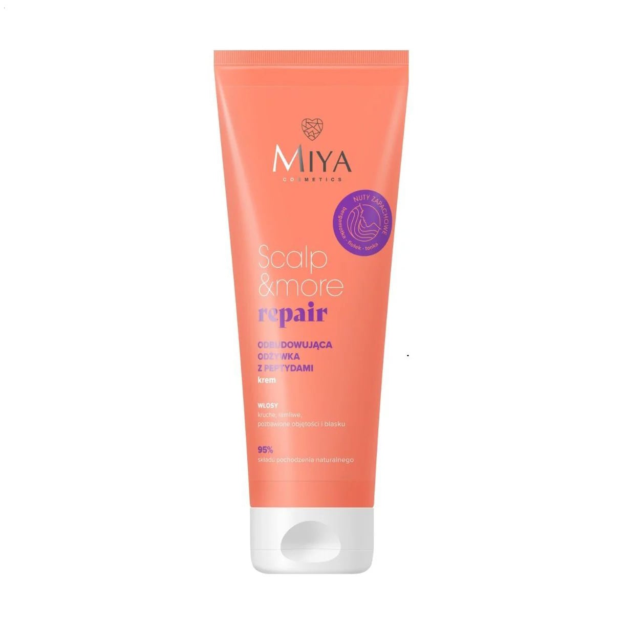 Відновлювальний кондиціонер для волосся Miya Cosmetics Scalp &amp; More Repair Conditioner з пептидами, 200 мл